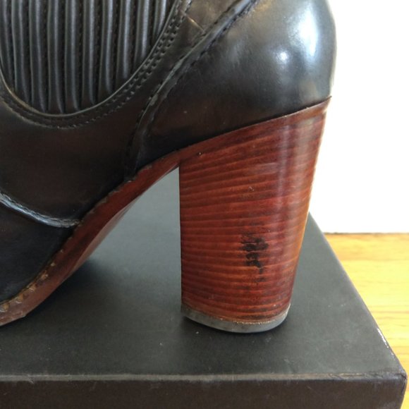 Marc by Marc Jacobs Black Leather Chelsea Ankle Boot Size US 8 - Picture 9 of 10